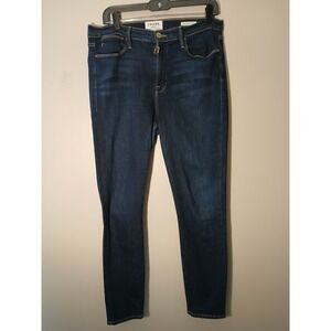 FRAME Le High Skinny Crop‎ Jeans Dark Wash Size 32